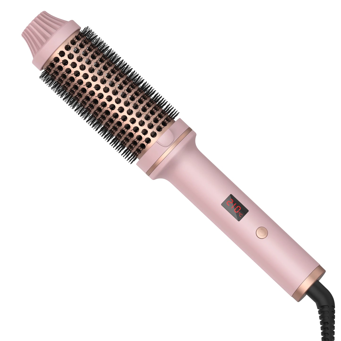 1.5-Inch Ceramic Thermal Hair Curling Brush - Electric Heated Round Brush and Hair Curler Comb