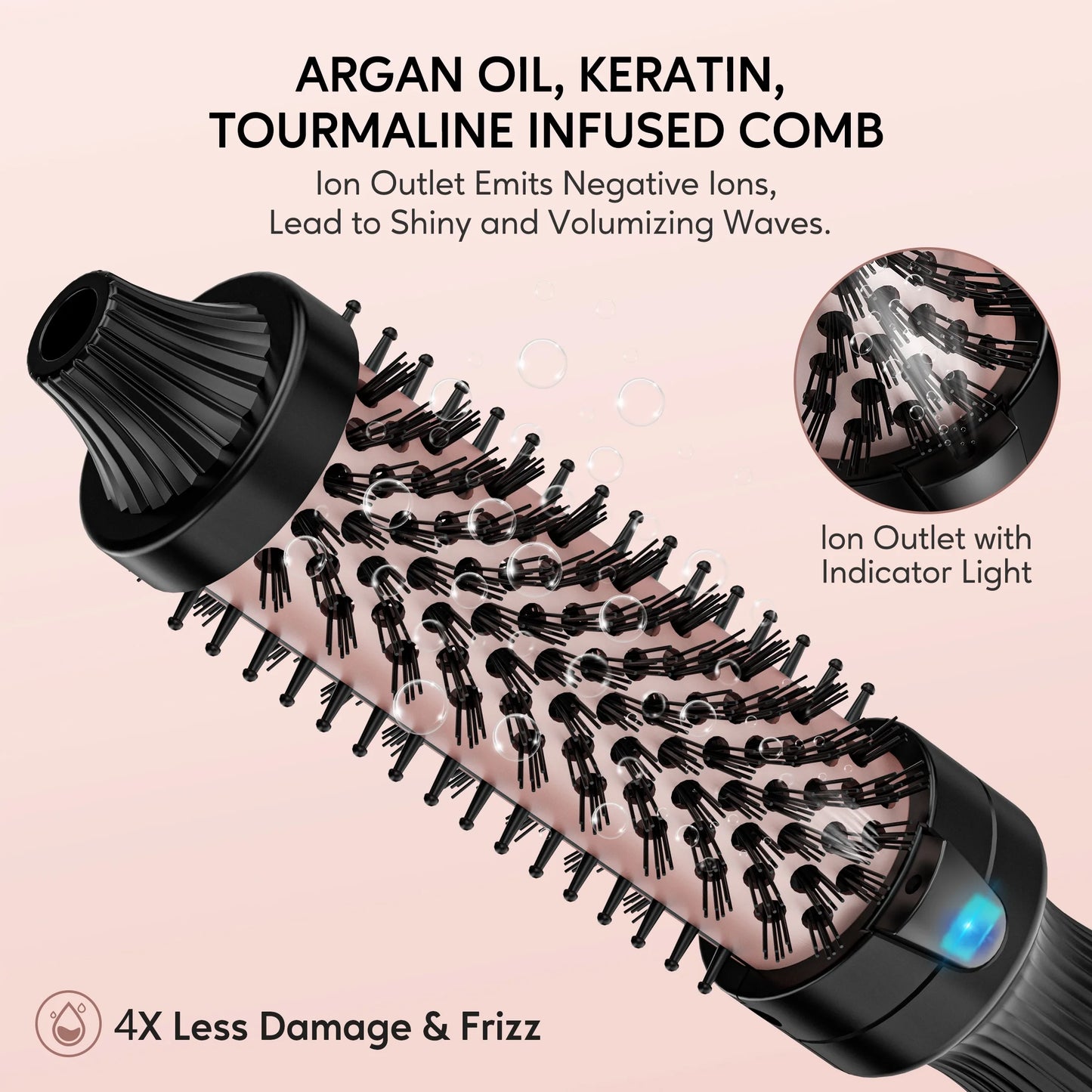 1.25-Inch Ceramic Tourmaline Ionic Thermal Hair Curling Wand for Effortless Styling